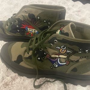 Valentino Garavani Military Green Men's Boots Sz 45/12